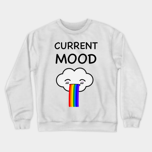 Cool Rainbow Cloud T-Shirt Crewneck Sweatshirt by happinessinatee